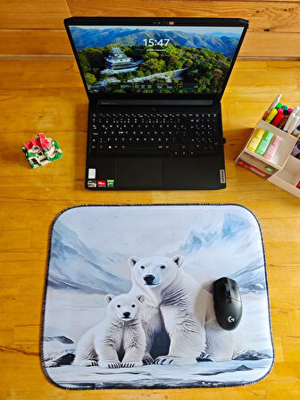 SGE TEKNOLOJİ 55X45 CM KUTUP AYISI KAYDIRMAZ TABAN SPEED YÜZEY OYUNCU MOUSE PAD GAMİNG PAD