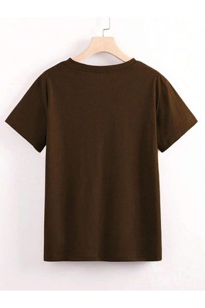 Unisex Leopar Desenlı Vişne Baskılı Tasarım Tshirt
