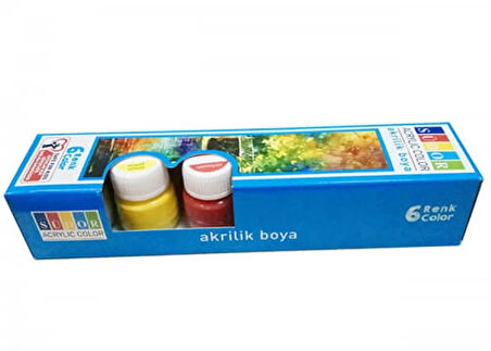Südor Akrilik Boya 6Lı 15 ml - 4 adet