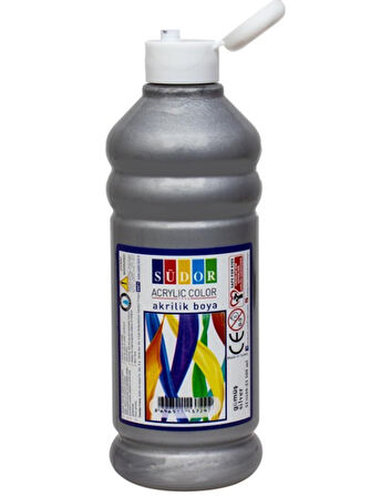 Südor Metalik Akrilik Boya 500Ml Gümüş - 2 adet