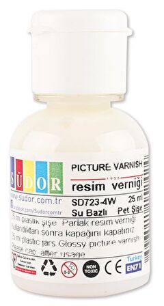 SÜDOR RESIM VERNIĞI SU BAZLI 25 ML SD723-4W