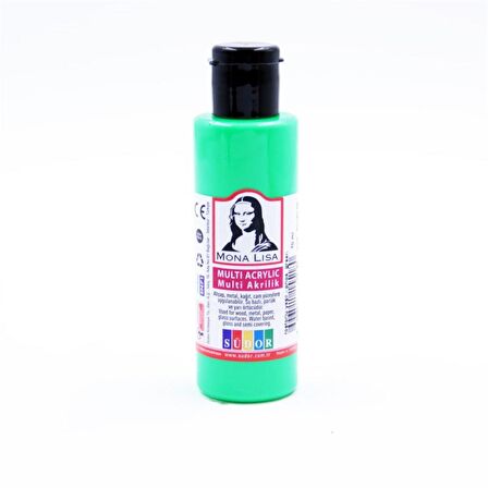 Mona Lisa Multi Akrilik Boya 70 Ml Fosforlu Yeşil