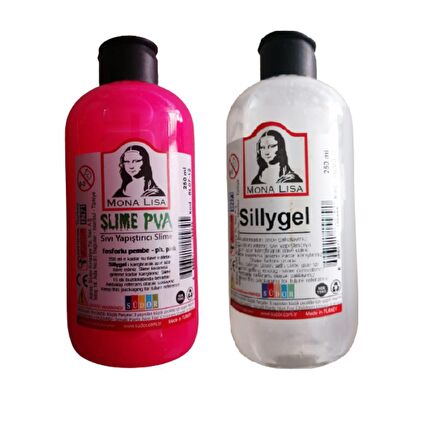 Monalisa Slime Pembe (slaym) Sıvı Yapıştırıcı 250ml + Pva 250ml