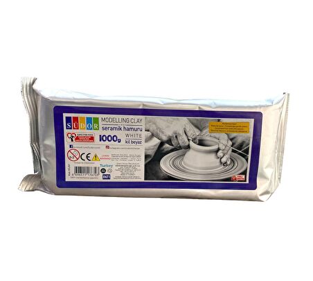 Südor Seramik Kil Hamuru – Beyaz 1000 Gr