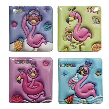 Sukuşi Not Defteri 96 Sayfa 9,5X10Cm Flamingo - 3 adet