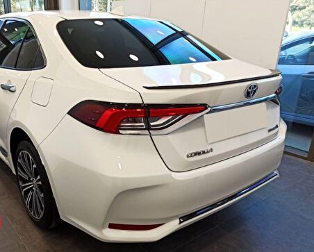 Toyota corolla bagaj üstü spoiler ince siyah boyalı 2019+