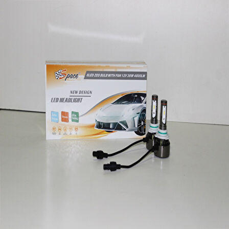 Space Led Far Ampulü Küçük Kasa Beyaz H10/36W/4800LM /12 / LAAM907