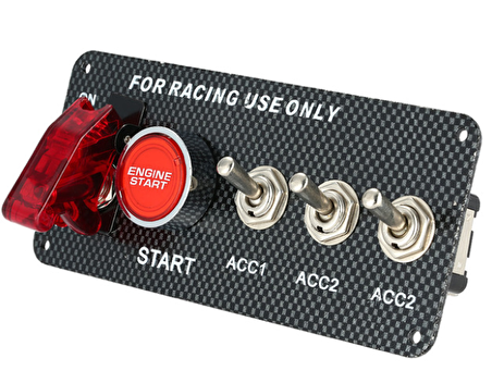 on - off start stop düğmesi şalteri 4 in 1 gömmeli