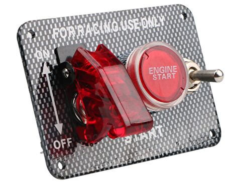 on - off start stop düğmesi şalteri 2 in 1 gömmeli