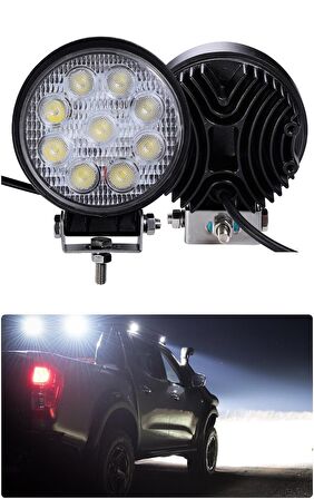 Yuvarlak Çalışma Ve Sis Lambası 9 Led / LASS310
