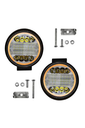 Yuvarlak Kırmızı Angelli Sis Lambası 12-24v / Lass311
