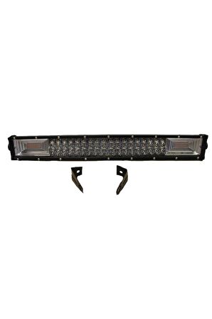 Offroad Sis Lambası 60cm 90led Beyaz-amber 270w Çakarlı / Lass291