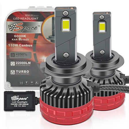 Led far ampulü canbus 110W 22000LM H7 12-30V / LAAM921