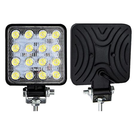 Çalışma lamba 16led 10,5 x 10,5 cm 12-60v adet/ LASS308