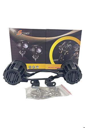 Offroad sis lambası sarı-beyaz 6.4 x 8.1 x 5.9 cm set 12-60v /  LASS367