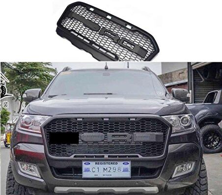 Ford Ranger raptor t7 ön panjur komple ızgara 2016+ ledli
