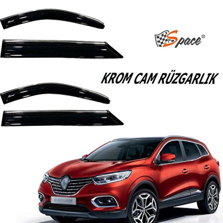 Renault kadjar krom cam rüzgarlığı 2016-2021/ CARU423