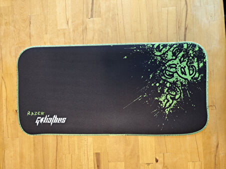 SGE TEKNOLOJİ 70X30 CM FOSFORLU DİKİŞLİ RZR YEŞİL KAYDIRMAZ TABAN SPEED YÜZEY OYUNCU MOUSE PAD GAMİNG