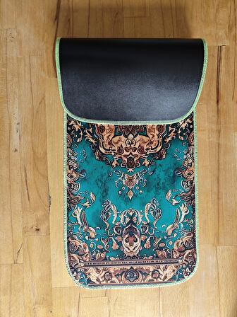 SGE TEKNOLOJİ 70X30 CM  FOSFORLU DİKİŞLİPERSİAN HALI TEMALI KAYDIRMAZ TABAN SPEED YÜZEY OYUNCU MOUSE PAD GAMİNG