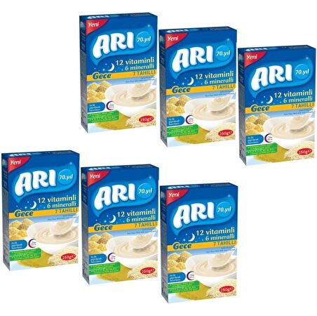 Arı Mama Süt - Tahıl Prebiyotik Kaşık Maması 6 x 250 gr