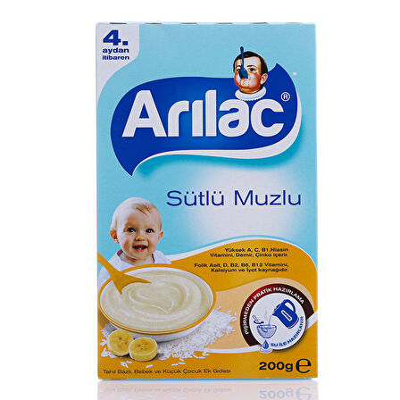 Arılac Sütlü Muzlu Kaşık Maması 200 G