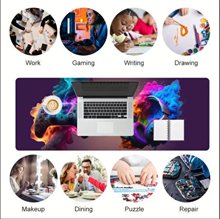 70X30 CM 3D GAMEPAD KULAKLIK TASARIMI KAYDIRMAZ TABAN SPEED YÜZEY OYUNCU MOUSE PAD GAMİNG