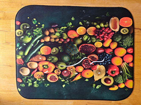 SGE TEKNOLOJİ 55X45 CM MEYVELER KAYDIRMAZ TABAN SPEED YÜZEY OYUNCU MOUSE PAD GAMİNG PAD