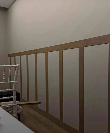 12 ADET - 6 Cm X 80 Cm KENDİN TASARLA - BOYANABİLİR İSKANDİNAV DUVAR ÇITASI- 4 MM KALINLIK