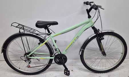 Dorello bisiklet turkuaz bisiklet önden amortisörlü modelc2641 model - Renk: Turkuaz