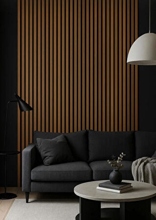 240 CM 12 ADET KENDİNDEN YAPIŞKANLI 8 MM AHŞAP ÇITA - TEAK