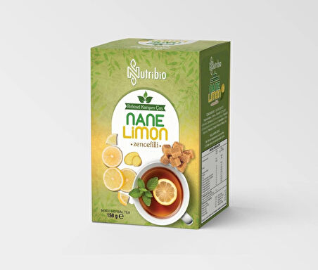 Nutribio Küp Şeklinde Nane Limon Zencefil Çayı 150 gr