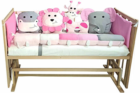 Rimini Baby Smartcrib Doğal Katlanır Beşik+ ilk Arkadaşlarım Eğitici Uyku Seti+ Yatak +Cibinlik