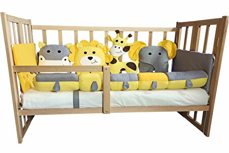 Rimini Baby Smartcrib Doğal Katlanır Beşik+ ilk Arkadaşlarım Eğitici Uyku Seti+ Yatak +Cibinlik