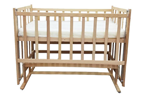 Rimini Baby Smartcrib Doğal Katlanır Beşik+ ilk Arkadaşlarım Eğitici Uyku Seti+ Yatak +Cibinlik