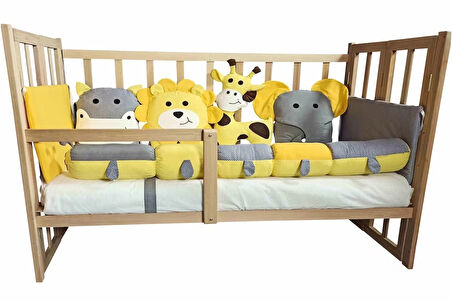 Rimini Baby Smartcrib Doğal Katlanır Beşik+ ilk Arkadaşlarım Eğitici Uyku Seti+ Yatak +Cibinlik