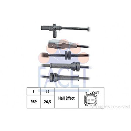 Psa Abs Kablosu Sensoru Arka Berlingo 08 > C4 Picasso 07 > 13 5008 09 > Partner 08 > - Facet 21.0096