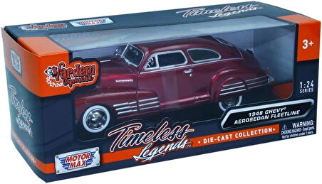 Vardem Motormax 1:24 1948 Chevy Aerosedan Fleetline Model Araba 1948 Chevy Klasik Araba