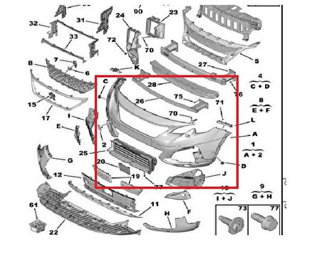 Psa On Tampon Beyaz Boyalı P3008 16> - Vortex V2808375