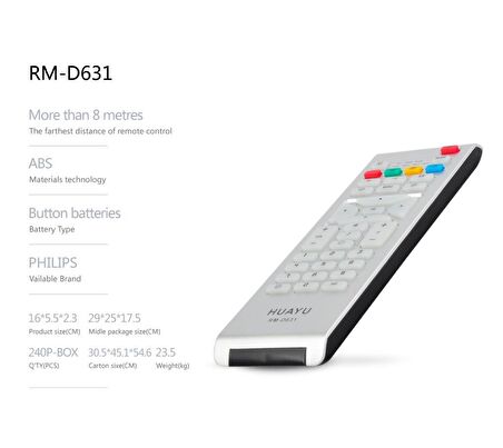 PHILIPS LCD TV - DVD Kumandası RM-D631