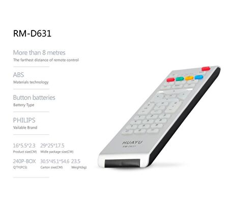 PHILIPS 26PF5321 LCD TV Kumandası RM-D631