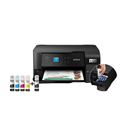 Epson L3560 Renkli Mürekkep Tanklı Çok Fonksiyonlu Yazıcı (Muadil Mürekkepli)