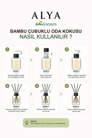 Nature's Scents Lavender Bambu Çubuklu Oda Kokusu - Lavanta Kokusu