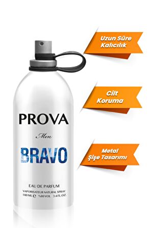 Prova Bravo EDP Çiçeksi Erkek Parfüm 100 ml  