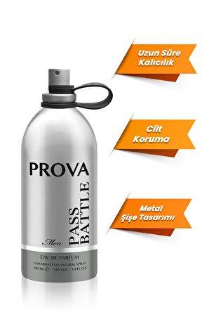 Prova Pass Battle EDP Çiçeksi Erkek Parfüm 100 ml  