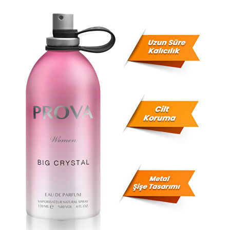 Prova Big Crystal EDP Çiçeksi Kadın Parfüm 120 ml  