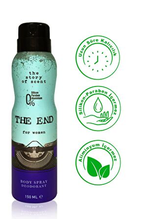 The End Antiperspirant Ter Önleyici Leke Yapmayan Kadın Sprey Deodorant 150 ml