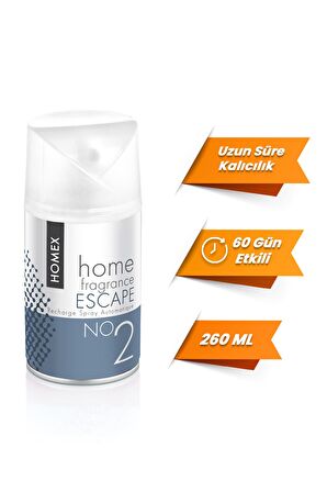 Homex Escape 260 ML Oda Kokusu Spreyi Makine Yedek