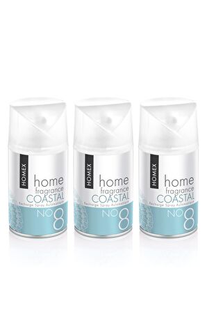 Homex Oda Kokusu Sprey Coastal 3 x 260 ml Makine Yedek