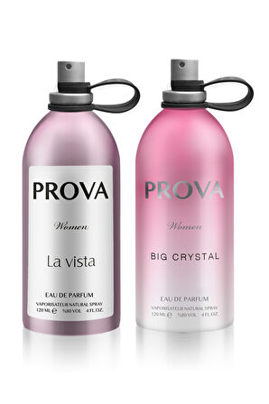 Prova Big Crystal EDP Çiçeksi Kadın Parfüm 2x120 ml  