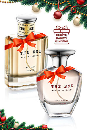 The End Sevgililer Günü Özel Edt Kadın Parfüm ve Edt Erkek Parfüm Seti 100 ml x 2 Adet